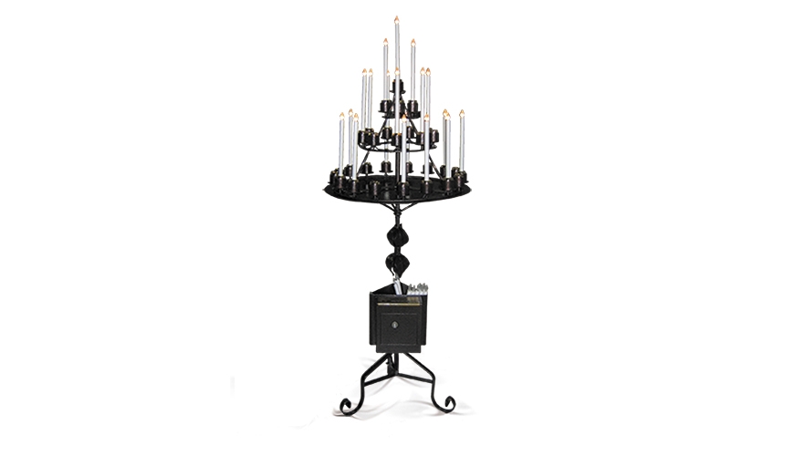 11 - Votivo sacred furnishings: Transformation in gestural electric candlesticks for churches
