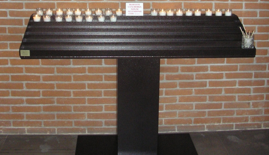23 - Votivo sacred furnishings: Special wax candle-holder for churches