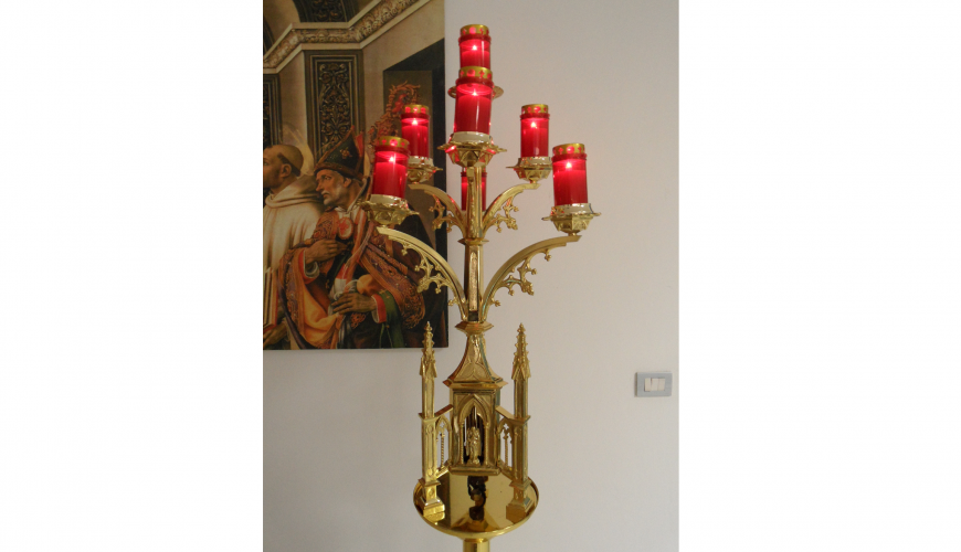 21 - Votivo sacred furnishings: Special gestural candle-holder for churches