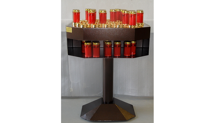 13 - Votivo sacred furnishings: Octagonal  gestural candle holder