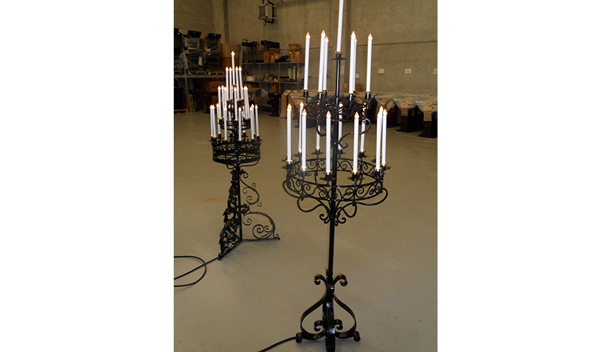 15 - Votivo sacred furnishings: Transformation in gestural electric candlesticks for churches