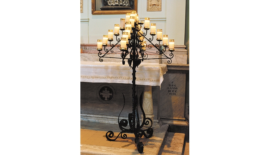 10 - Votivo sacred furnishings: Transformation in gestural electric candlesticks for churches