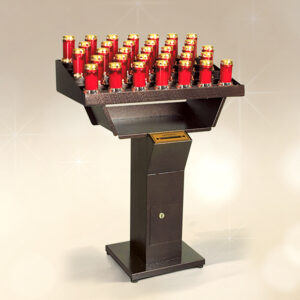 Portacero votivo elettronico No Touch - Modello 510 da 60 accensioni